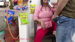 Indian big boobed housewife aunty cheating sex affair