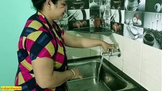 Indian telugu wife xxx home kitchen sex video